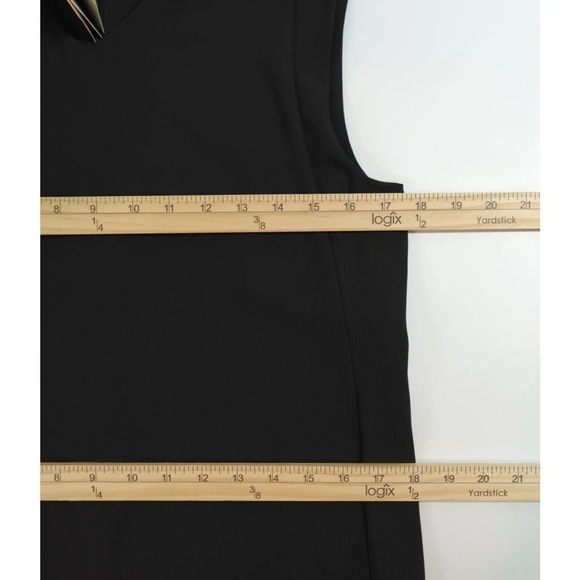 Ottod'Ame Shift Dress 6 Black Sleeveless Minimalist - Picture 16 of 16